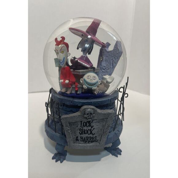 Tim Burton’s Nightmare Before Christmas 93 Lock, Shock & Barrel Music Snowglobe
